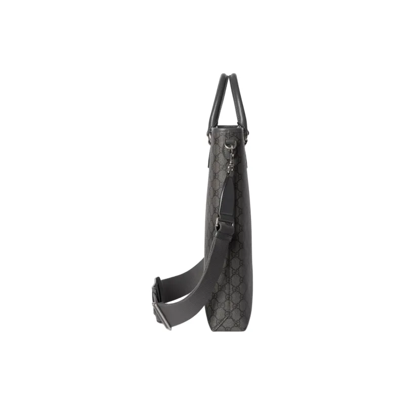 GUCCI Ophidia Supreme Canvas Canvas Bag Shoulder Bag Crossbody Bag Handbag Medium Size Unisex Dark Gray & Black-2