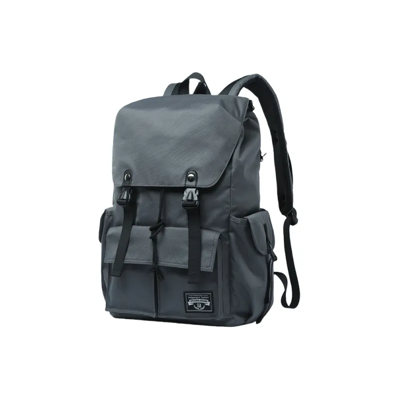 PULUWIRR Oxford Backpack Unisex Gray/Black-0