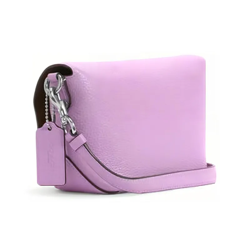 COACH Karlee Leather Crossbody Bag, Shoulder Bag Women's Light Purple-1