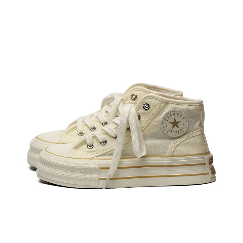 Zun'er Durable Breathable Lightweight High-Top Canvas Shoes Unisex-1