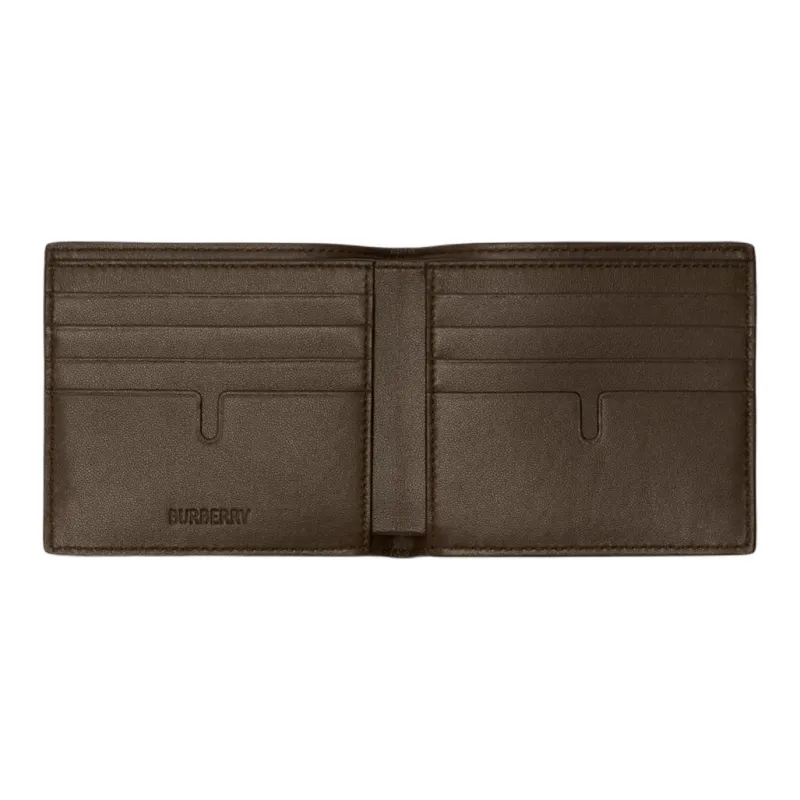 Burberry Calfskin Wallet Men's Brown-1
