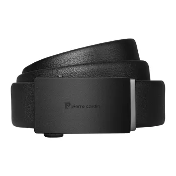PIERRE CARDIN Cow Leather Belts Men's 3.5cm Width