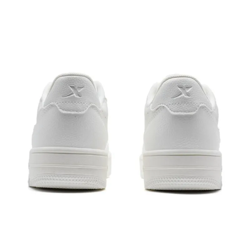 XTEP Durable Breathable Low-Top Skateboard Shoes Women's Sail White-4
