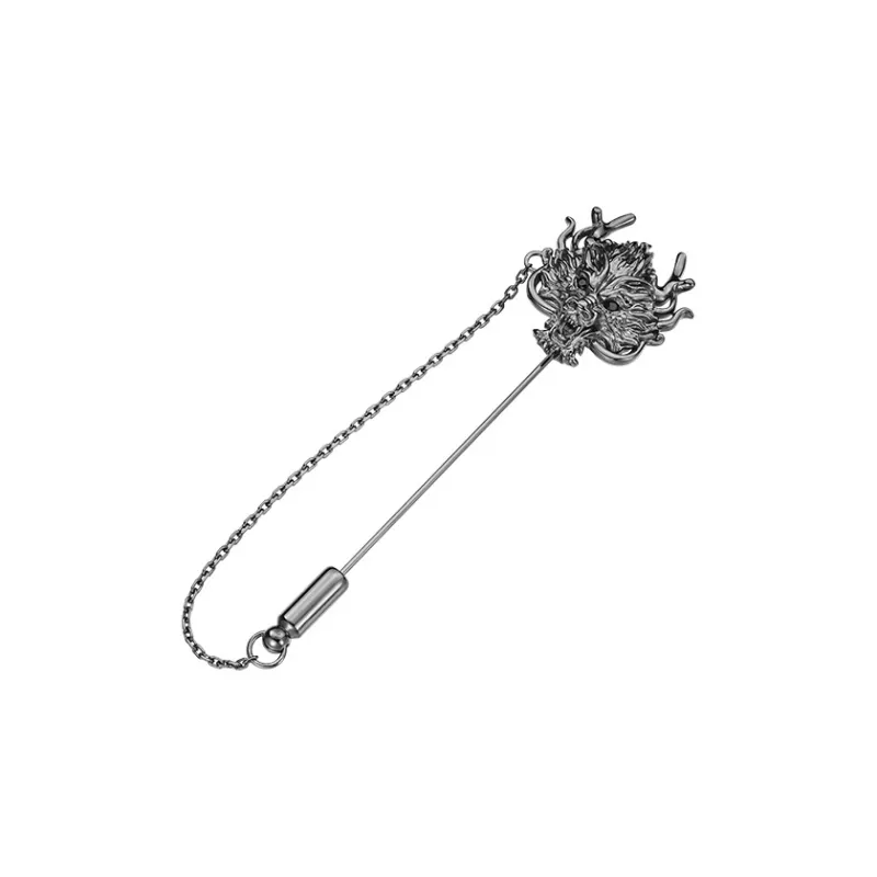 MYSH 925 Sterling Silver Brooches Men's-3