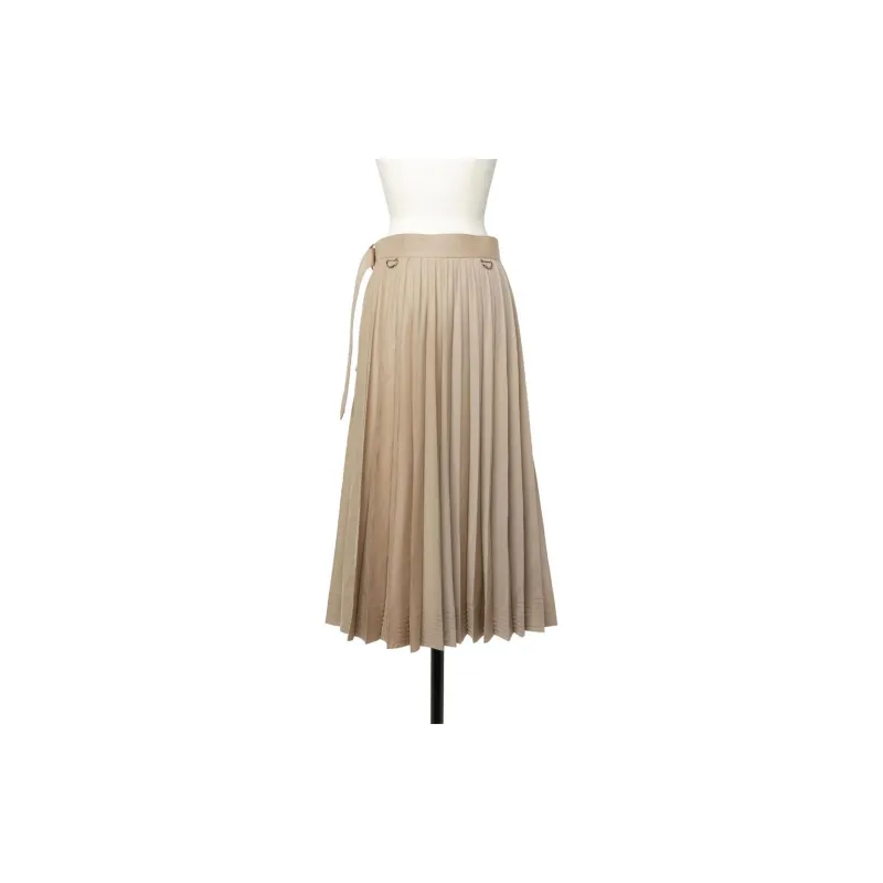 Sacai Belted Pleated Midi Skirt-1