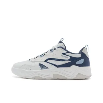 XTEP Undercurrent 3.0 Wear Resistant Low Top Skateboard Shoes Men's White Blue