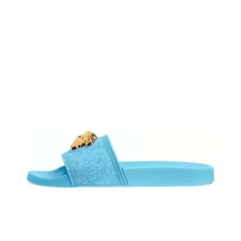 VERSACE Women's Palazzo Pool Slides 'Light Blue'