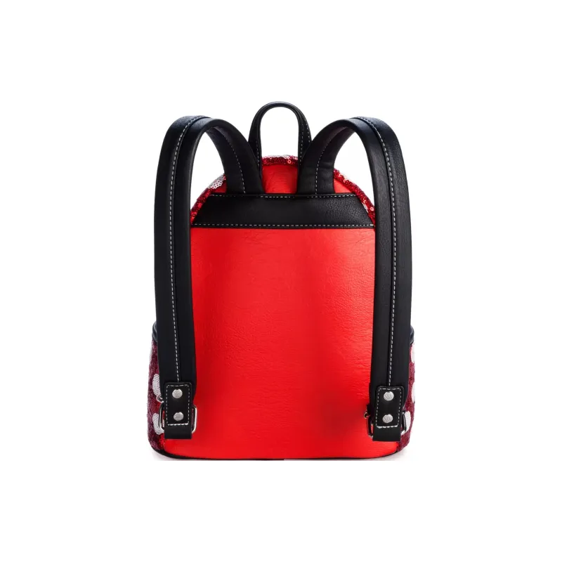 Disney Polyurethane Backpack Mini Women's Red-1