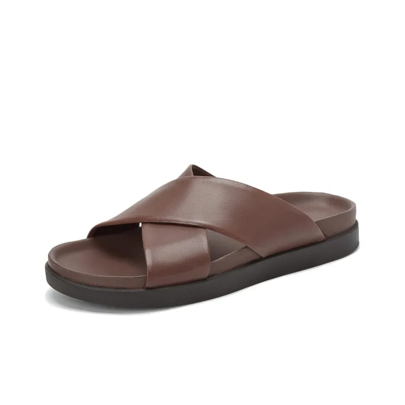 Clarks Slide Slippers Men's Brown-1