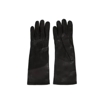Burberry Leather Other Gloves Women's Black