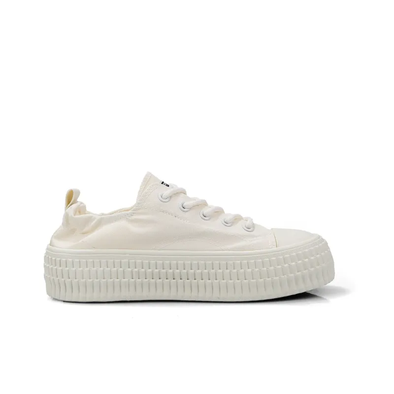 B10CROWN Breathable Lightweight Low Top Canvas Shoes Women's Beige-1