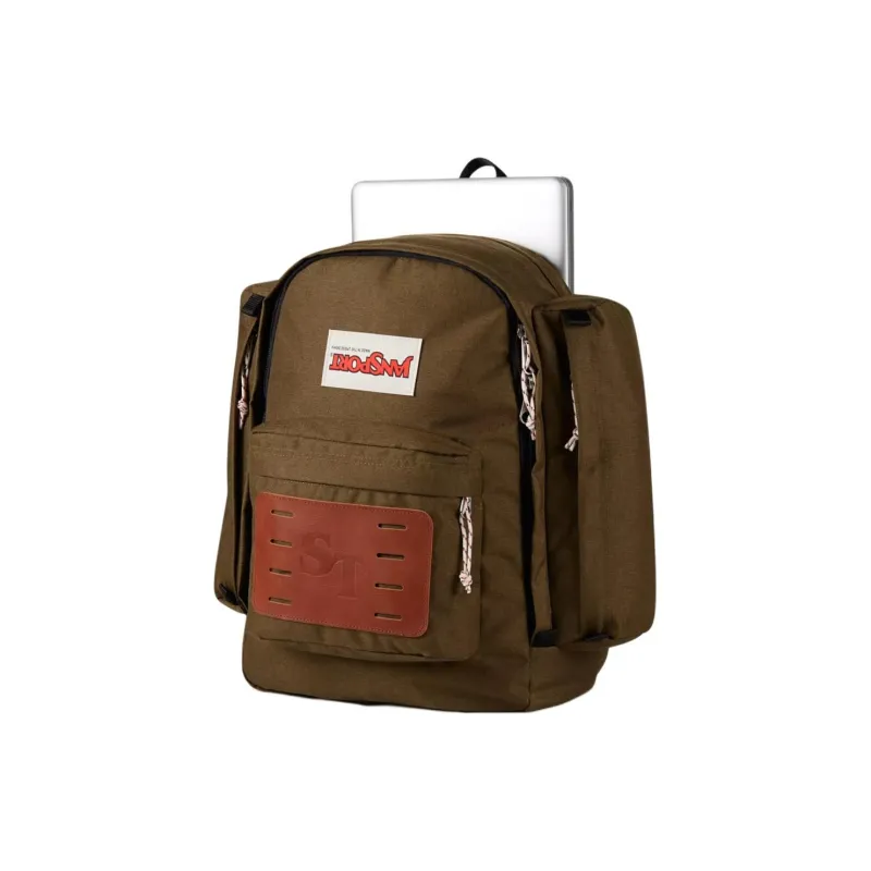 JanSport Polyester Backpack Men's Brown-4