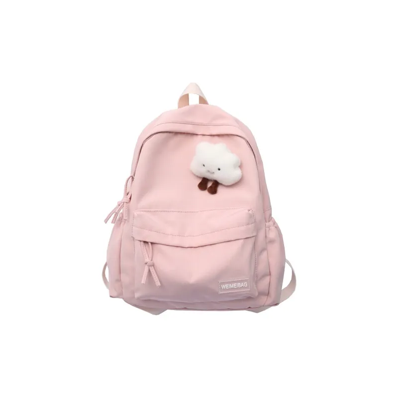 Moonshine Nylon Backpack Students Backpack Backpack Large Size Unisex Black/Gray-5