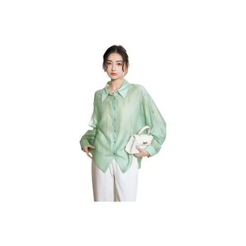 SMEN Shirts Women's Green