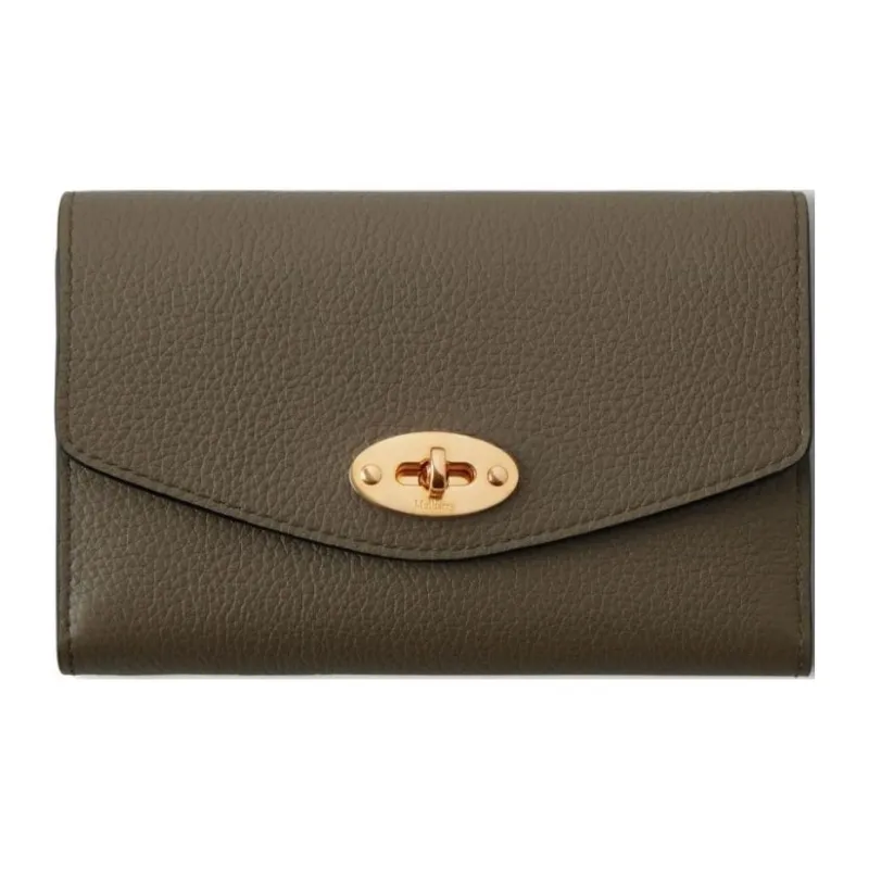 Mulberry Medium Darley Grained-texture Wallet-0