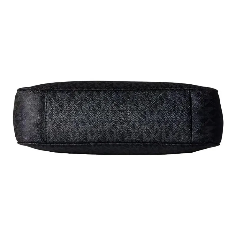 MICHAEL KORS Jet Set Travel Canvas With Leather Envelope Bag, Shoulder Bag, Crossbody Bag Tubas Women's Black-3