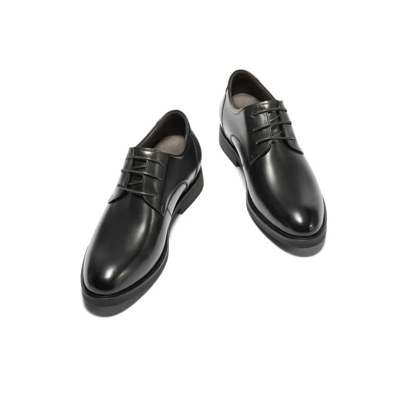 BELLE Dress Shoes Men Low Top Black/Coffee-7