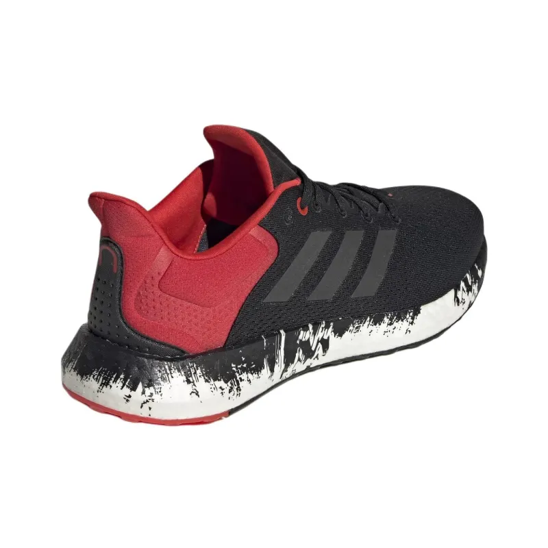 Adidas PureBoost 21 'Black Vivid Red'-3