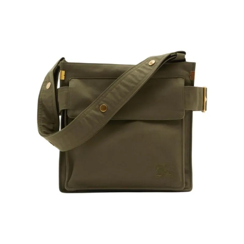 Burberry Polyester With Cotton One Shoulder Handbag, Crossbody Bag Trumpets Men's Army Green-1