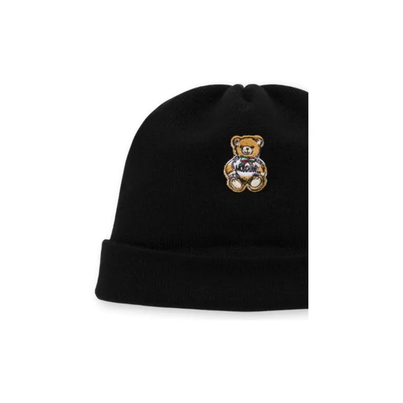 MOSCHINO Teddy Bear Virgin Wool Beanie-2
