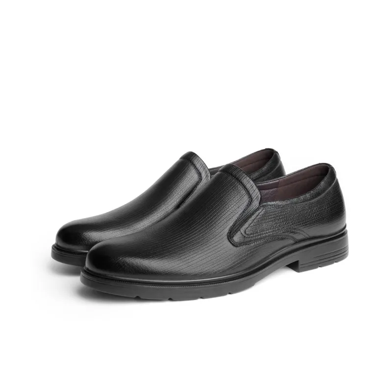 BELLE Men's Casual Shoes Men Low Top Black-4