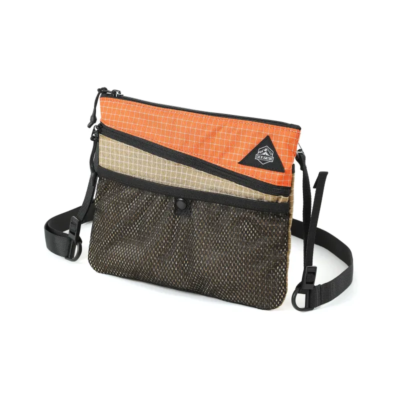 OCE GEAR Water-Repellent Nylon Fabric Color-Matching Shoulder Bag Hiking Bag Cycling Bag Medium Size Unisex-25