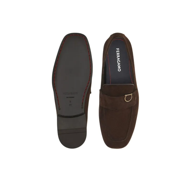 FERRAGAMO GANCINI Loafers Men's Brown-4