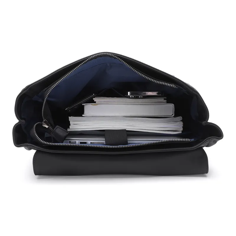 ELLE HOMME Fabric Backpack Large Size Men's Black-6