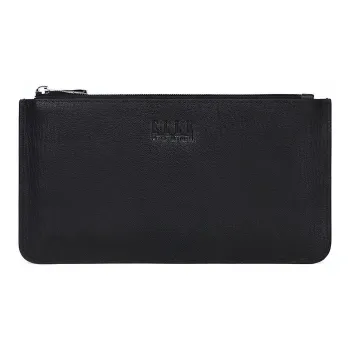 ELLE HOMME Cow Leather Clutch Regular Men's Black