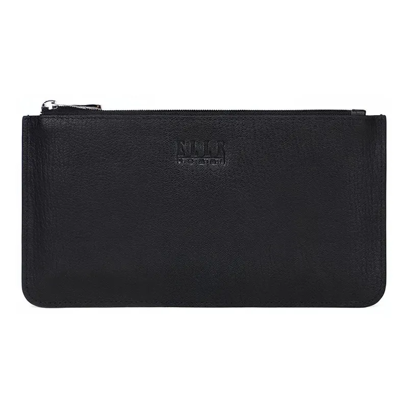 ELLE HOMME Cow Leather Clutch Regular Men's Black-0