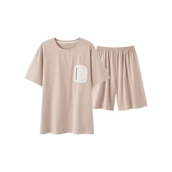 Mulong Family Pajama Set Men's Apricot