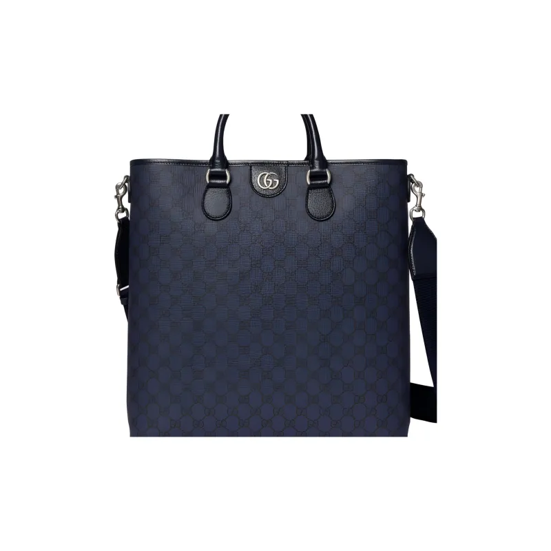 GUCCI Ophidia Supreme Canvas Tote Bag, Shopping Bag, Shoulder Bag, Crossbody Bag, Handbag Medium Size Men's Dark Blue-7