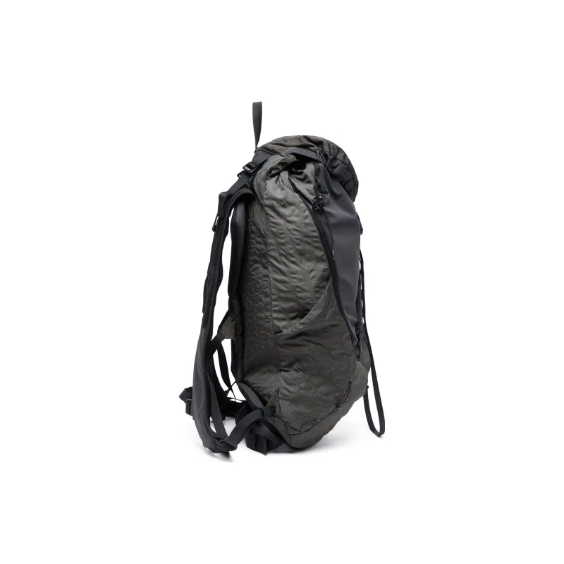 DIESEL Polyamide Nylon Polyester Backpack Men's Gray Dark Green-1
