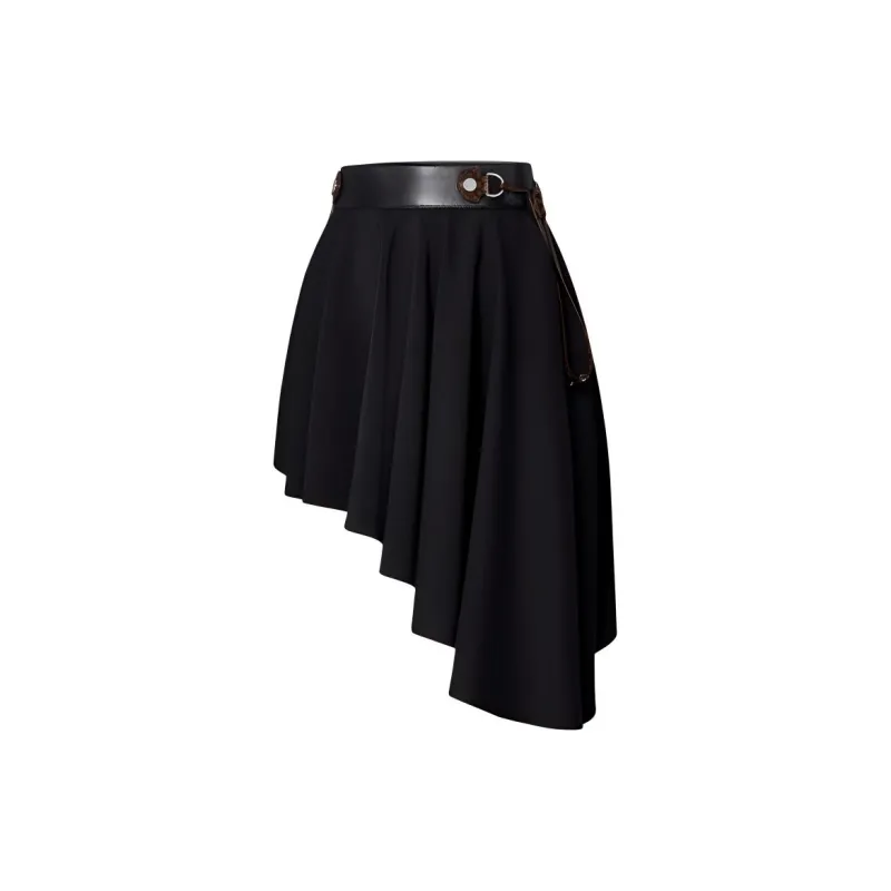 LOUIS VUITTON FW24 Casual Short Skirts Women's Black-2