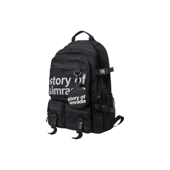 PULUWIRR Oxford Backpack Unisex Black/Khaki
