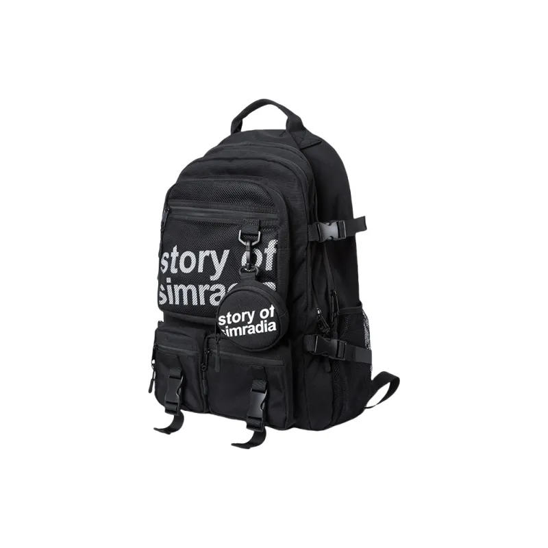 PULUWIRR Oxford Backpack Unisex Black/Khaki-0