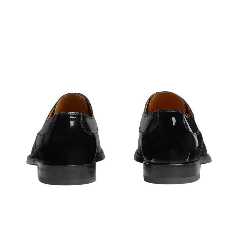 GUCCI Dress Shoes Men Low Top Black-4