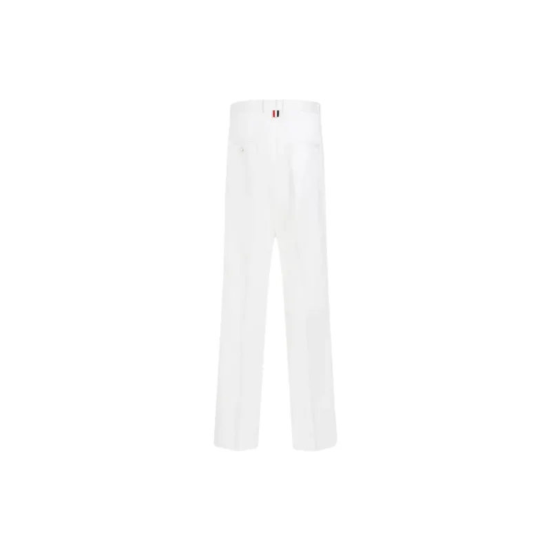 THOM BROWNE Straight Leg Tailored Trousers-1