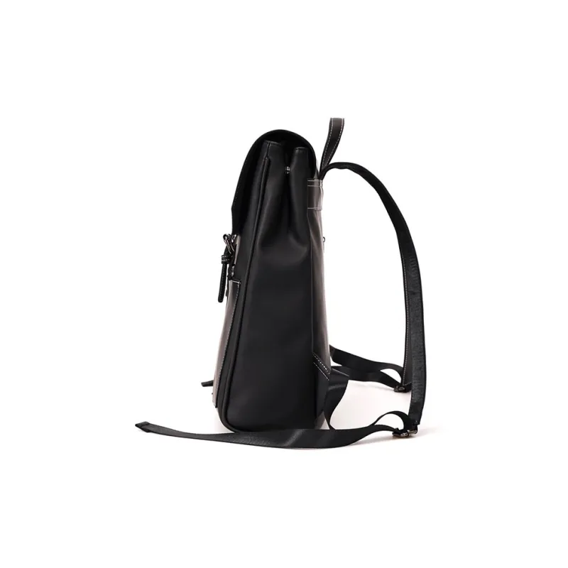 TTaG．baG PU Backpack Men's Black-2