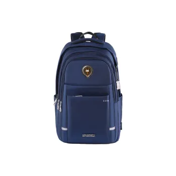 UNIVERSITY OF OXFORD Oxford Middle School And High School Double-Shoulder Backpack Large Size Unisex Dark Blue/Maroon