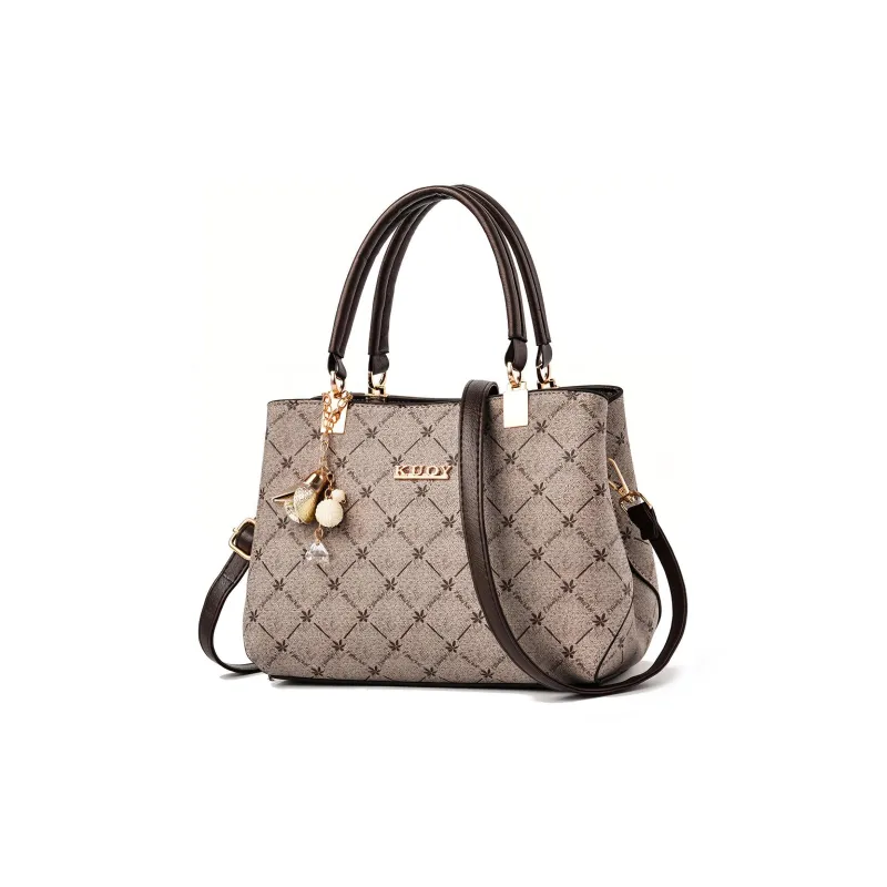 Weymond PU Crossbody Handbags Medium Size Women's White/Coffee/Red-2
