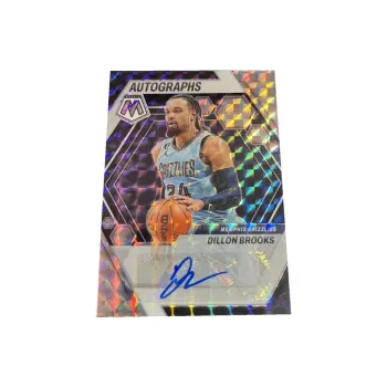 PANINI 22 23 Grizzlies, Mosaic, Signature, Refractor, Dillon Brooks, Player Card, Card Product Access Sports Cards 1 Pc