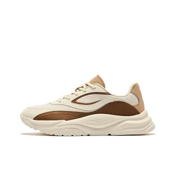 Erke Heart*2 Durable Breathable Low-Top Casual Shoes Men's Deer Brown