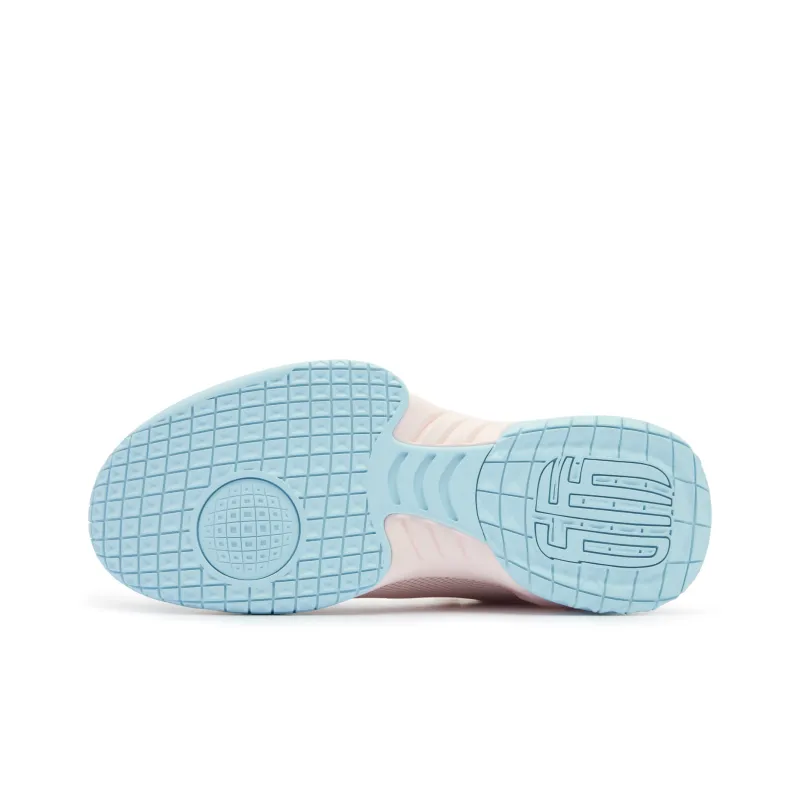 QIAODAN Kill Shot 1.0 Basketball Shoes Men Low Top Cloud Pink Crescent Blue-4