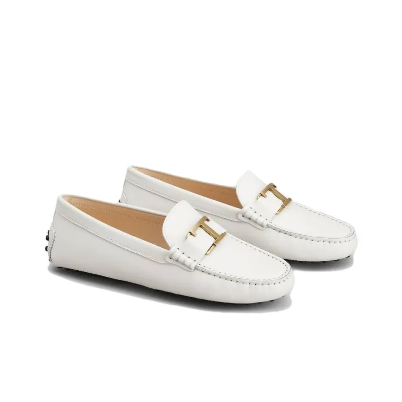 TOD'S Gommino Flat Shoes Women's White-2