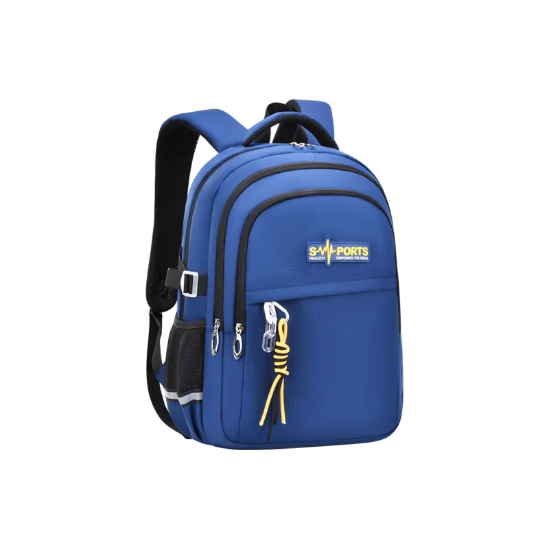 Alcohol Dragon Nylon Backpack Regular Men's Royal Blue/Gray White/Black/Rose Red-5