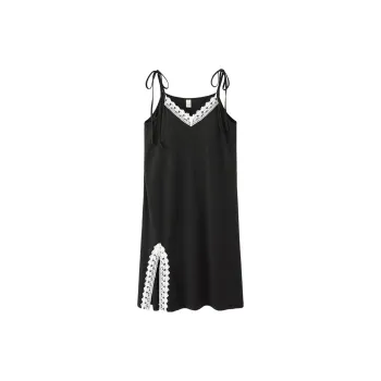 Flowers In Water Nightgown Women's Black