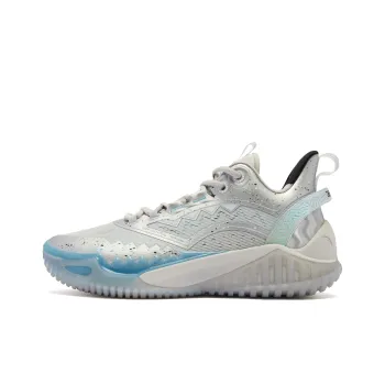 QIAODAN Blast 2.0 Galaxy Cushioning Anti Slip And Wear Resistant Low Top Basketball Shoes Men's Silver