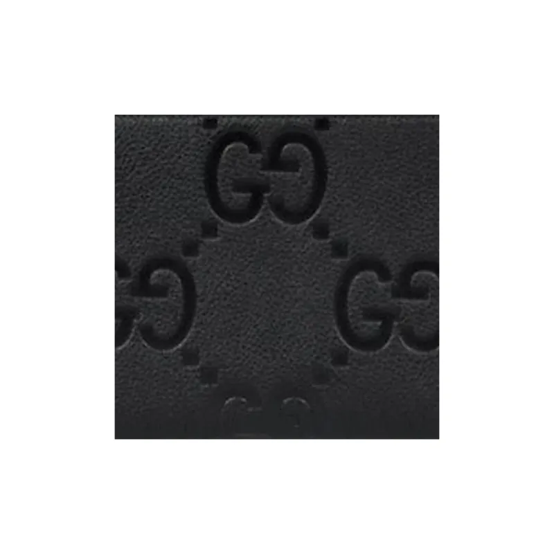 GUCCI Leather Handbag Shoulder Bag Mini Men's Black-6