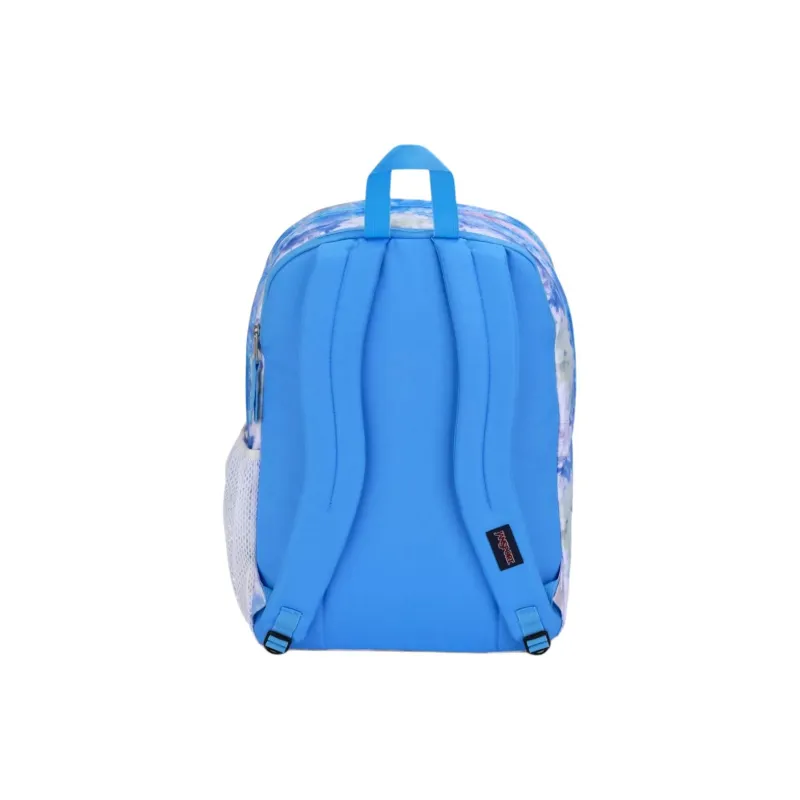 JanSport Polyester Backpack Large Size Unisex Blue Purple-4